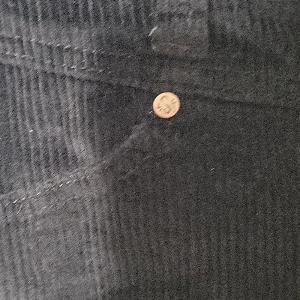 Shyanne Women's Size XL Mini Black Corduroy Button-Up Skirt - Picture 6 of 6